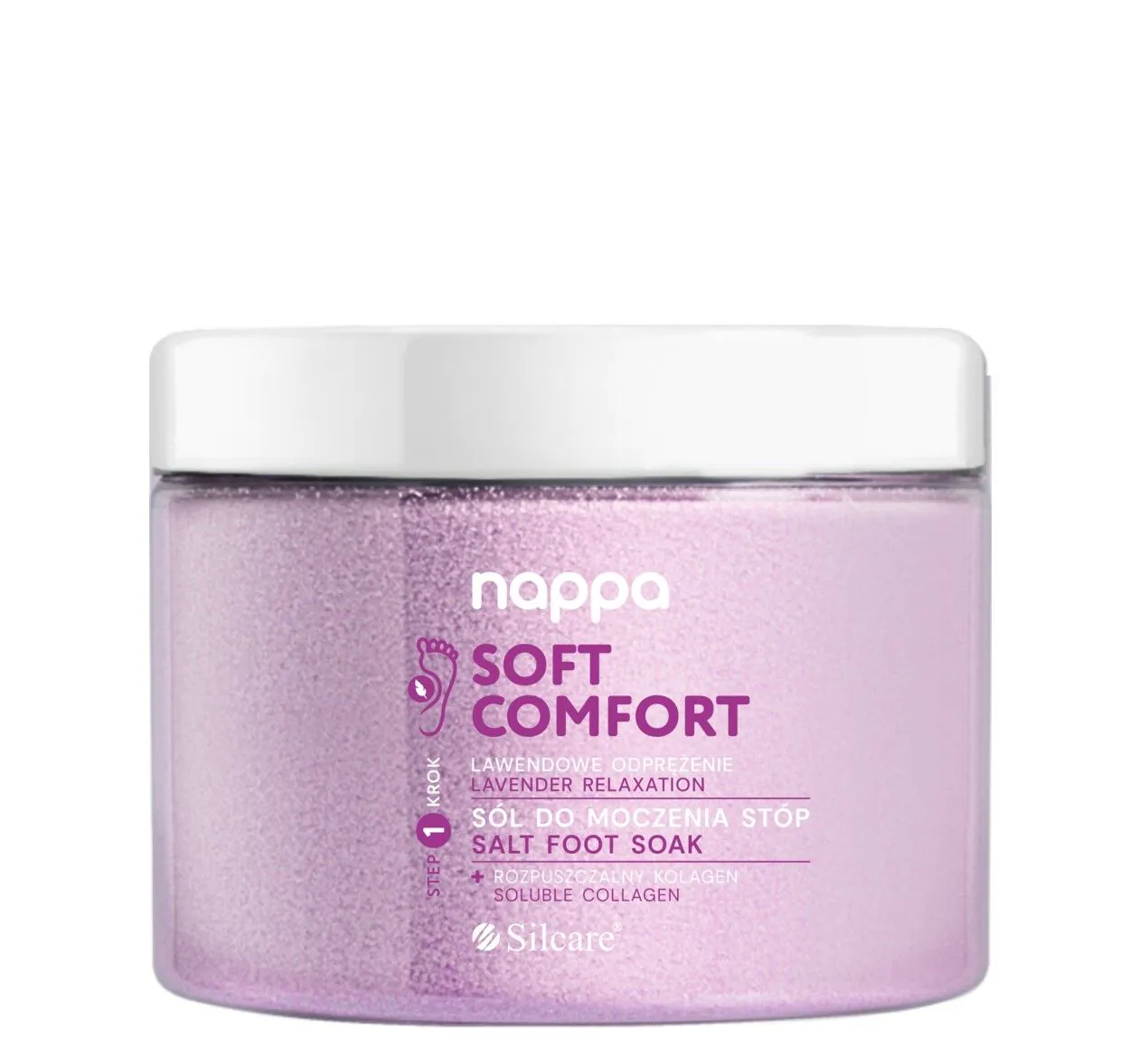 Nappa Fodbad Lavendel Afslapningssalt 600 g