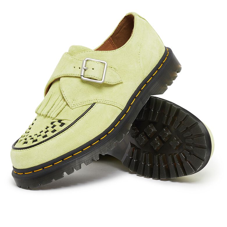 Dr. Martens Ramsey Monk KLT Loafer lime green desert oasis suede