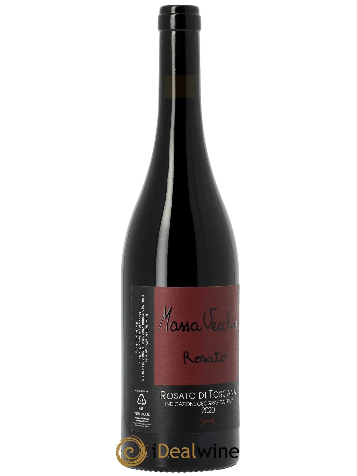 Rosato di Toscana IGT Massa Vecchia Rosato  2020 - Lot de 1 Bouteille