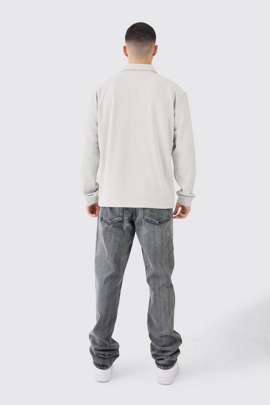 Smartes Overshirt aus Wildlederimitat mit Reißverschluss