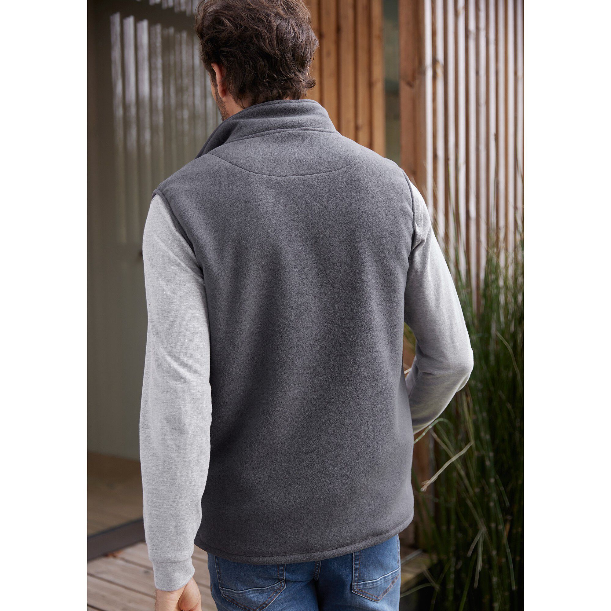 Veste polaire zippée sans manches