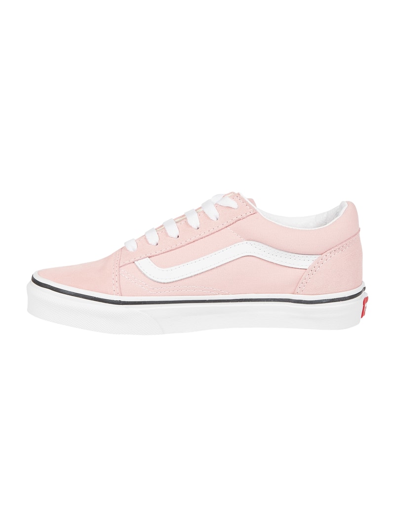 Sneaker aus Leder und Textil Modell 'Old Skool' in rosa