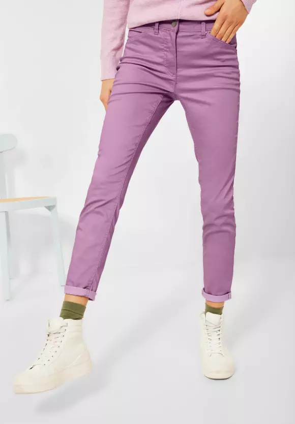 CECIL Slim Fit Hose mit Coating
