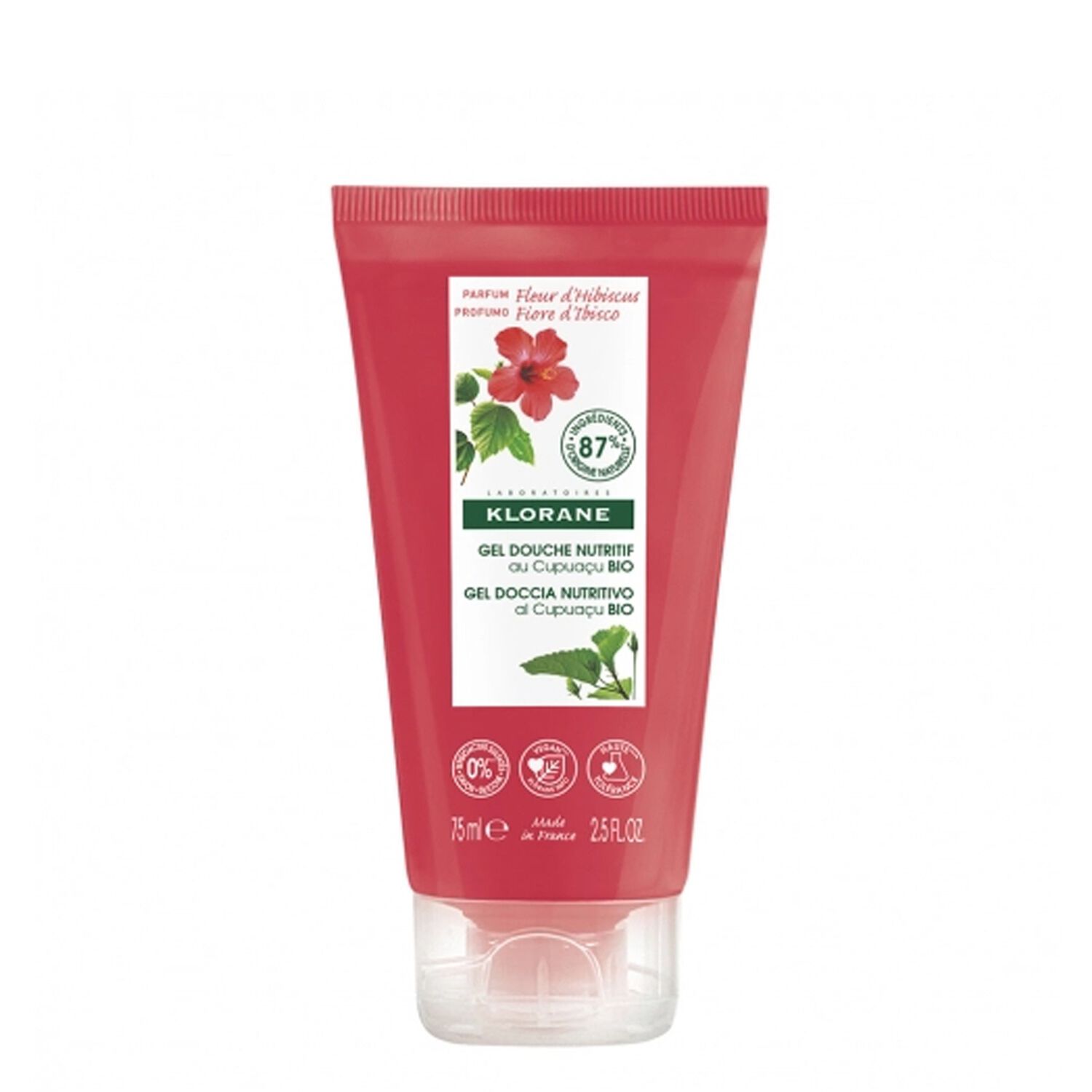 Klorane Gel Douche Fleur d'Hibiscus Bio 75 ml