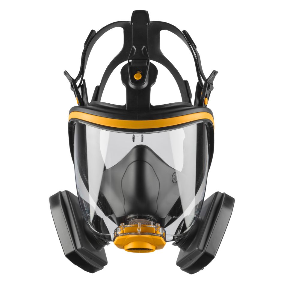 DeWalt Accessories DXIR1FFMLA2P3 Lehká opakovaně použitelná celoobličejová maska s filtry A2P3 – velikost L