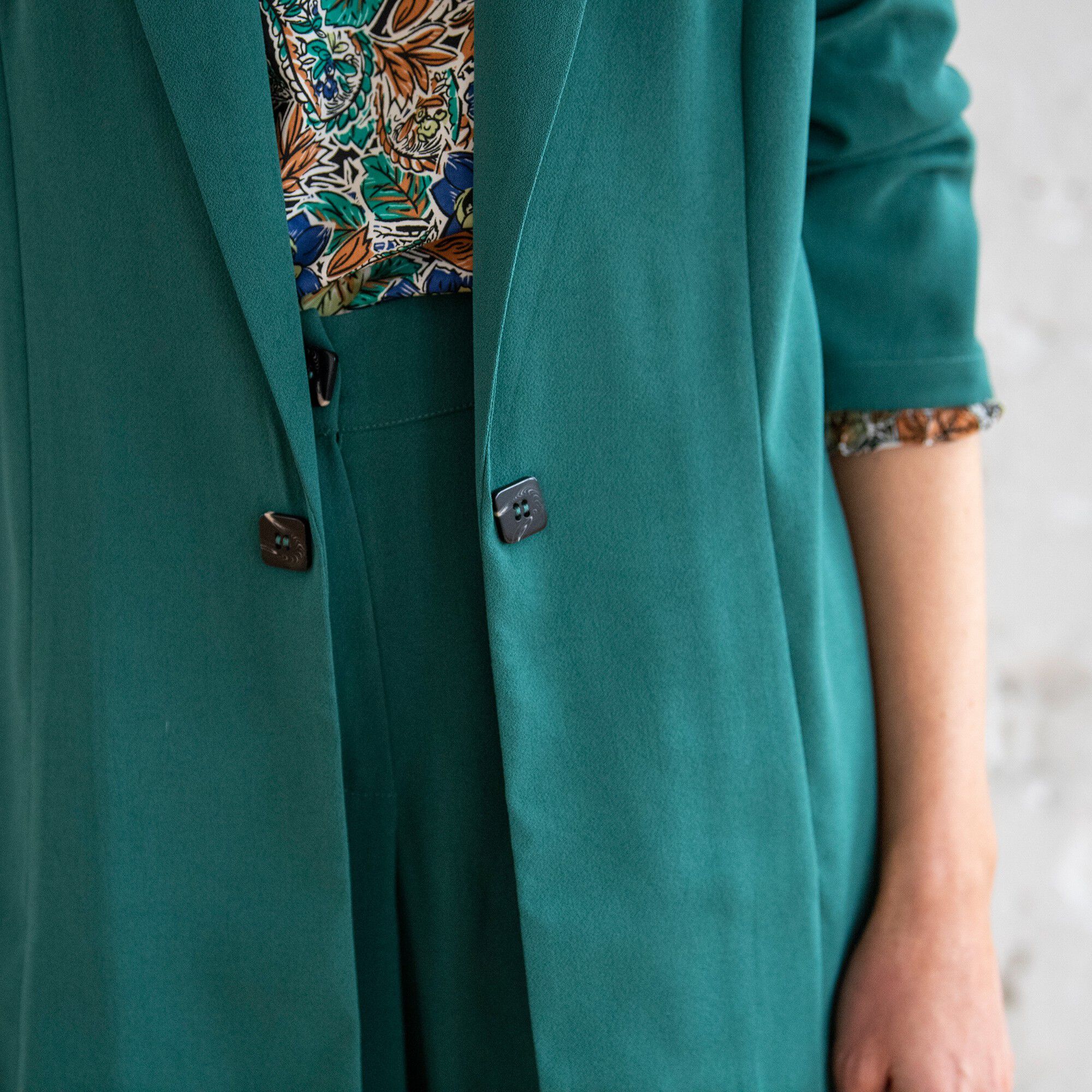 Veste blazer fluide manches longues