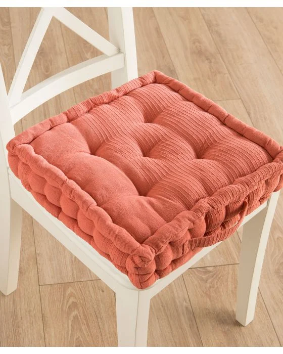 Coussin d'assise uni et rayé