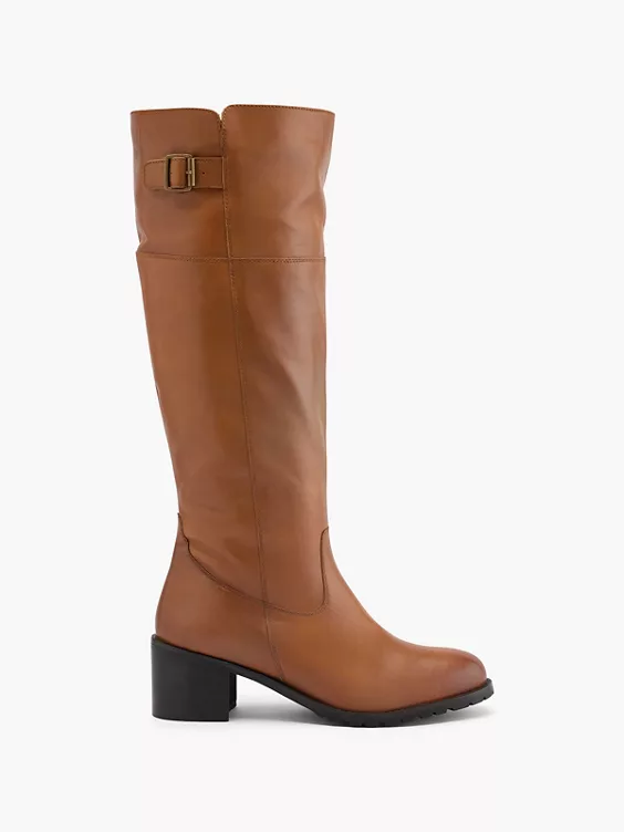 5th Avenue Leder Weitschaftstiefel