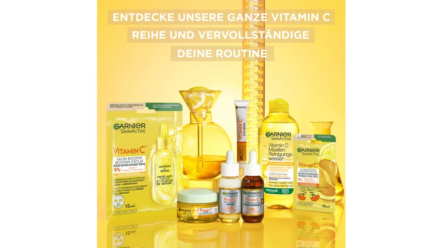 Garnier SkinActive Vitamin C Glow Booster Augen-Tuchmaske