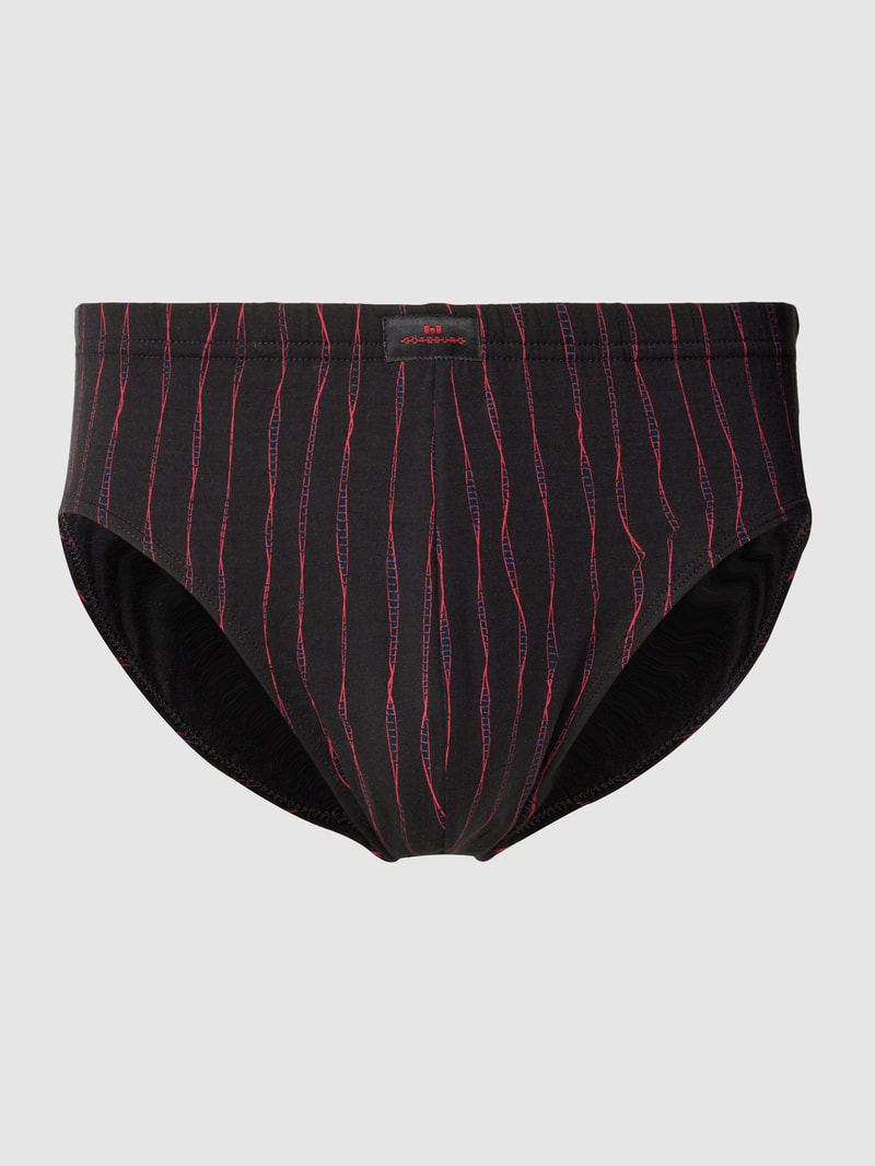 Slip mit Label-Patch Modell 'NATURE CLUB' in schwarz