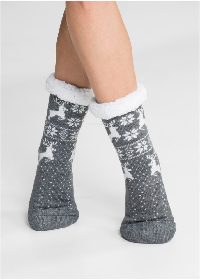 Kuschelsocken mit Teddyfutter
