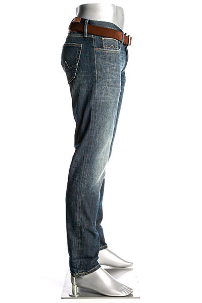 Alberto, Jeans Slipe, Tapered Fit, Baumwolle 11,5oz, blau