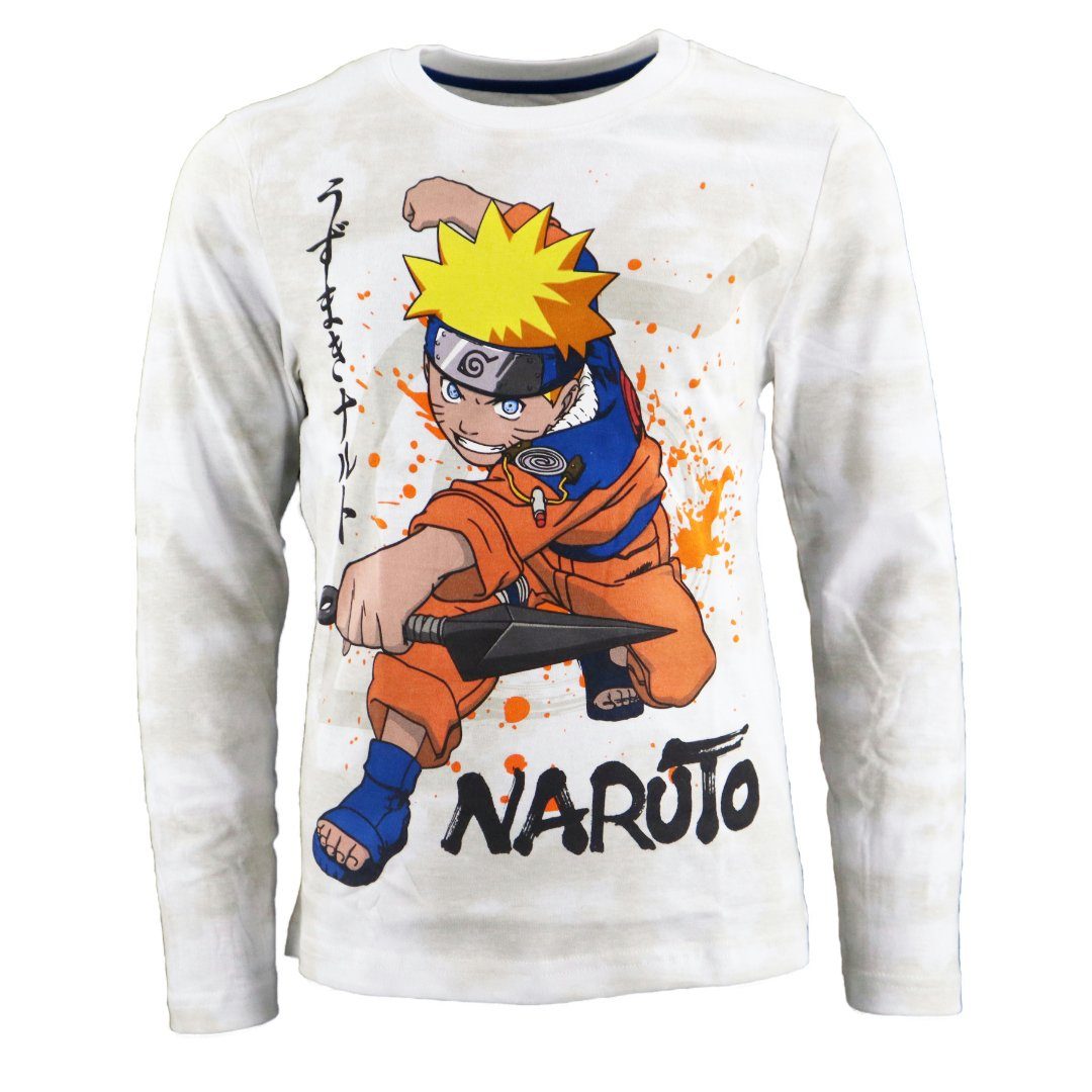 Naruto Schlafanzug Anime Naruto Shippuden Jungen Langarm Pyjama Gr. 134 bis 164, 100% Baumwolle
