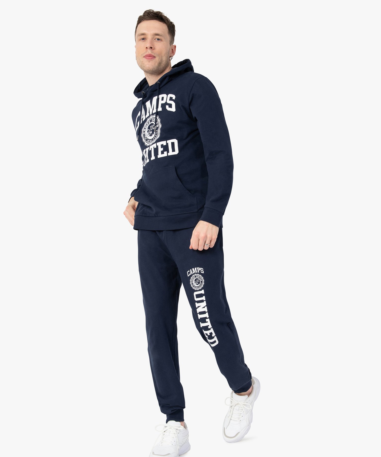 Sweat homme à capuche avec motif XXL – Camps United bleu | GEMO