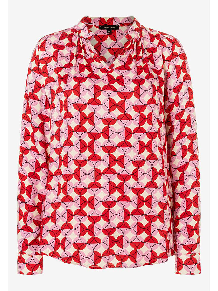More & More Bluse in Rosa/ Rot günstig kaufen