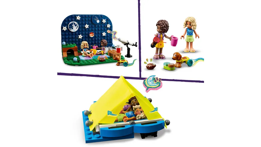 LEGO Friends 42603 Sterngucker-Campingfahrzeug, Auto-Spielzeug mit Teleskop