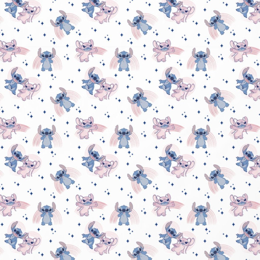 Bettwäsche Lilo & Stitch 135x200 + 80x80 cm, 100 % Baumwolle, MTOnlinehandel, Renforce, 2 teilig, 's Kinderbettwäsche Partnerbettwäsche