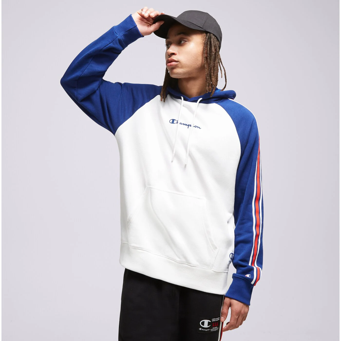 CHAMPION HOODIE HOODED SWEATSHIRT Weiß