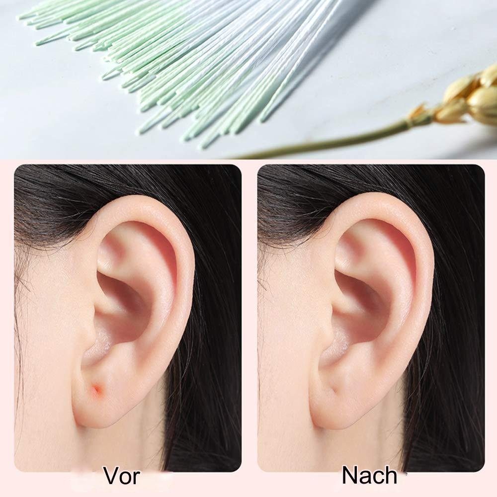 Einemgeld Ohrenreiniger 180 Stücke Ohrring Loch Reiniger Ohrloch Reiniger Stäbchen Faden