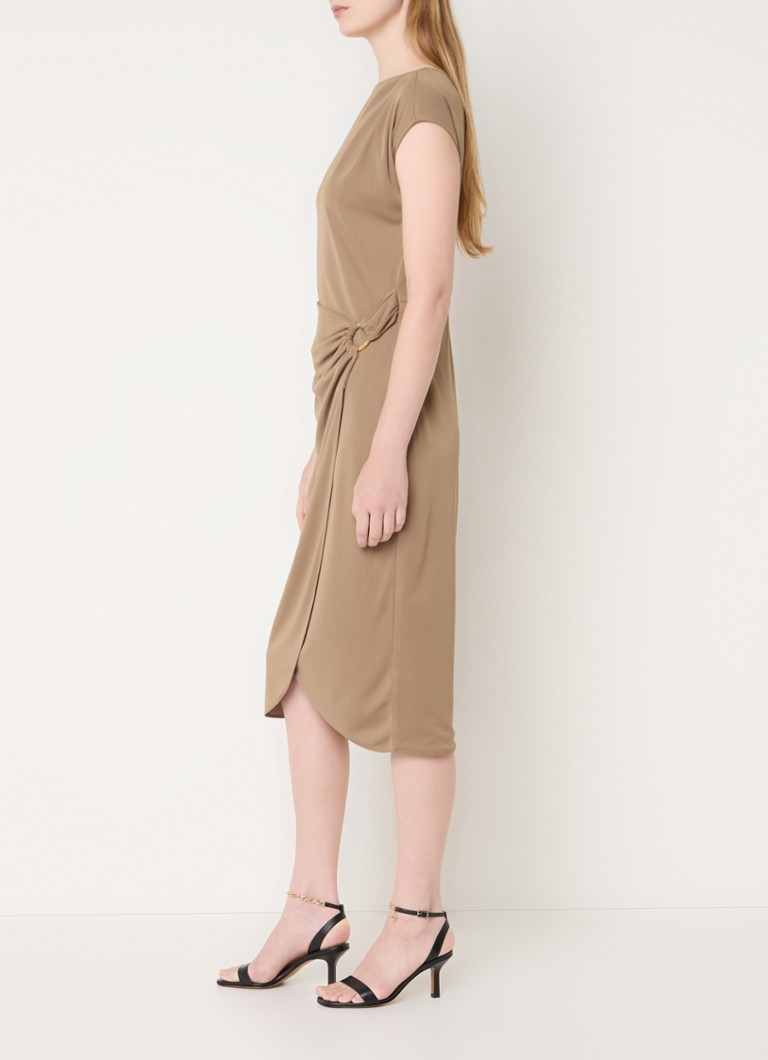 Midi haljina Ralph Lauren s naborima