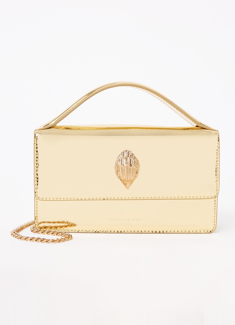Kurt Geiger Small Bond handbag made of leather with a metallic finish