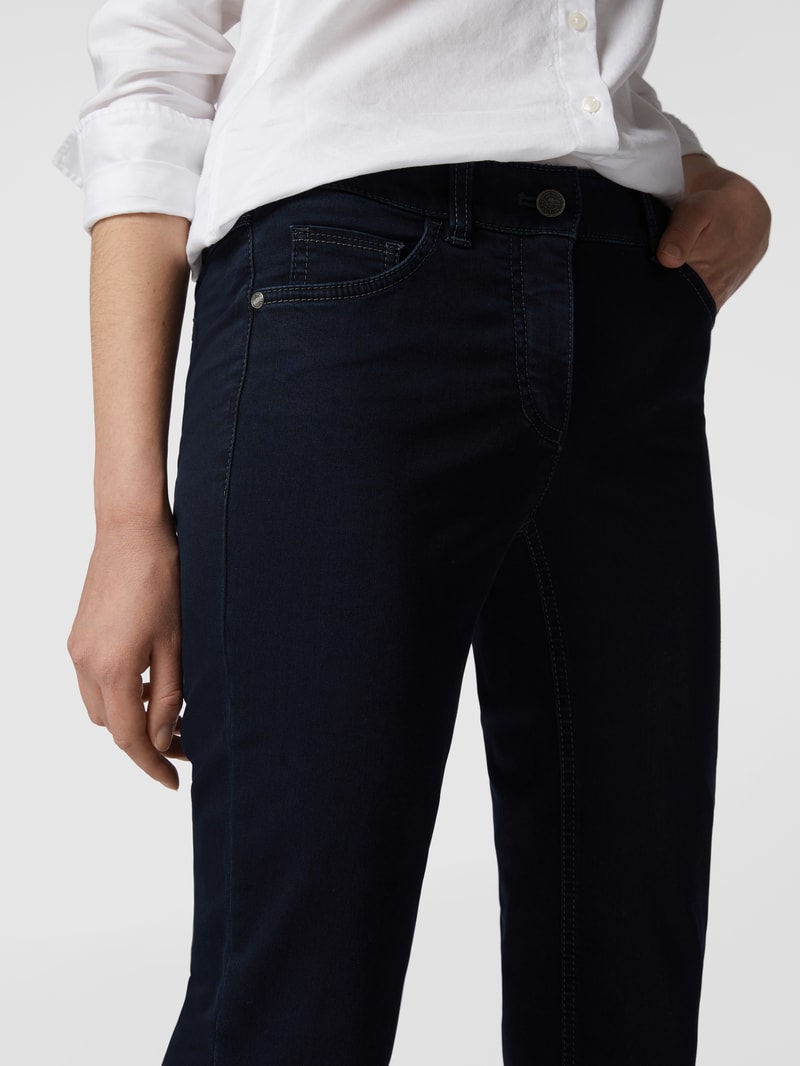 Slim Fit Jeans mit Stretch-Anteil Modell 'Best4me' in marineblau