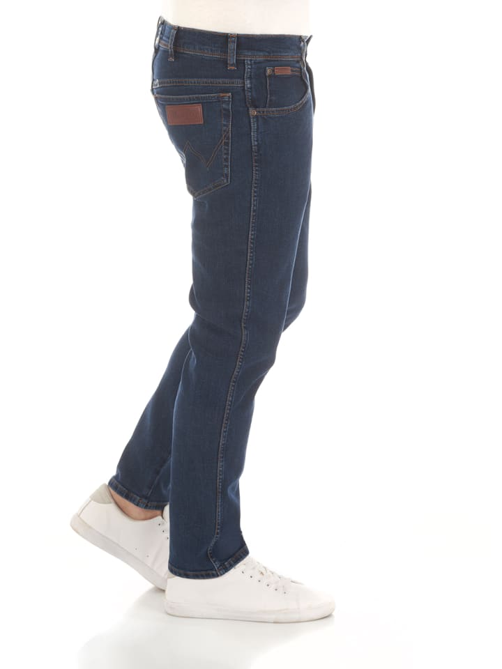 Wrangler Jeans Texas Slim Stretch slim in Blau günstig kaufen