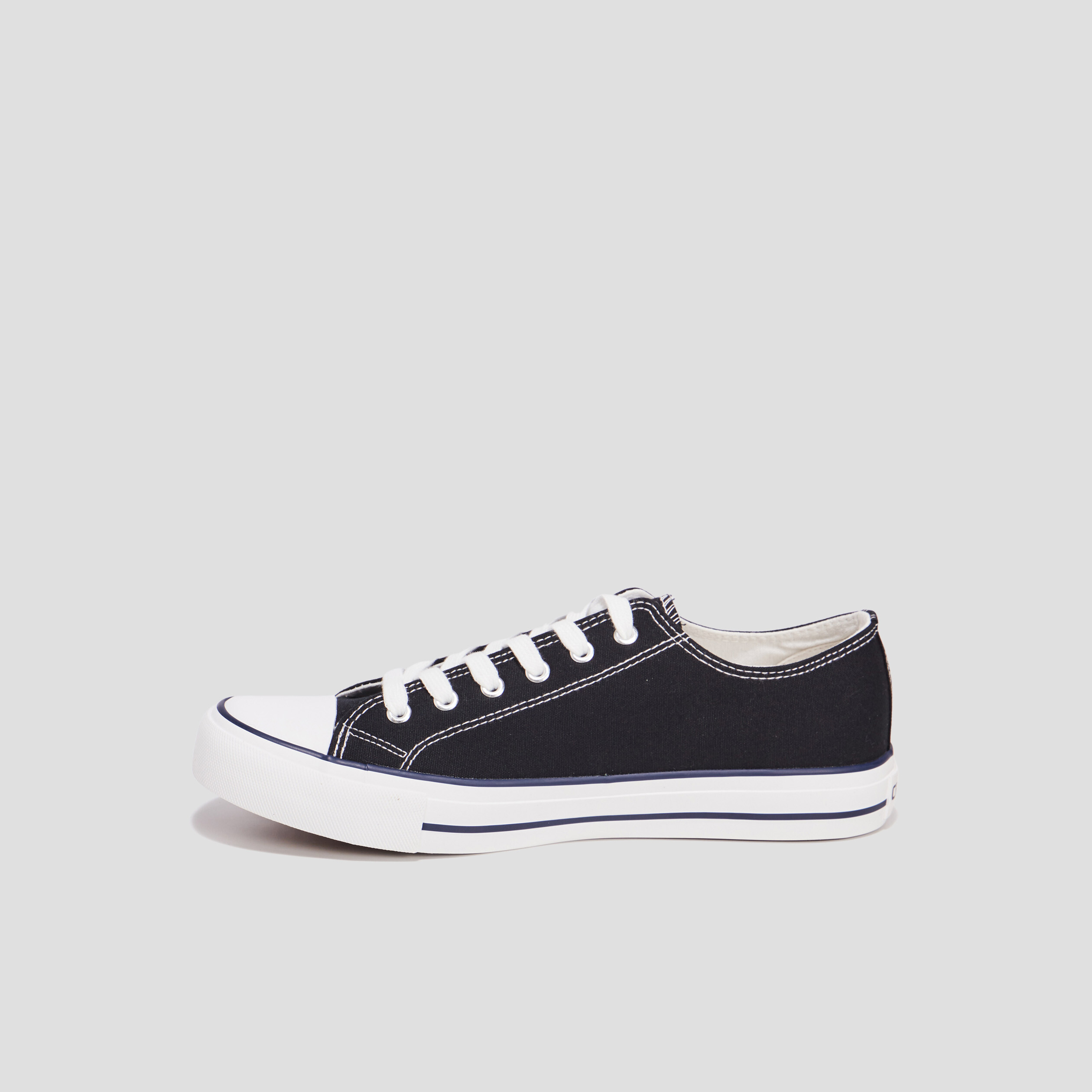 Tennis en toile à lacets Creeks noir homme | La Halle