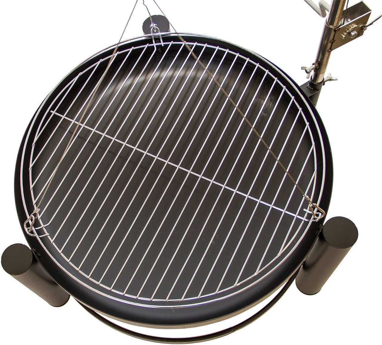 NATIV Garten Feuerschale Schwenkgrill mit Feuerschale 50 cm, (1 Set), Schwenkgrill mit Grillrost, höhenverstellbar mit Kurbel, Feuerstelle