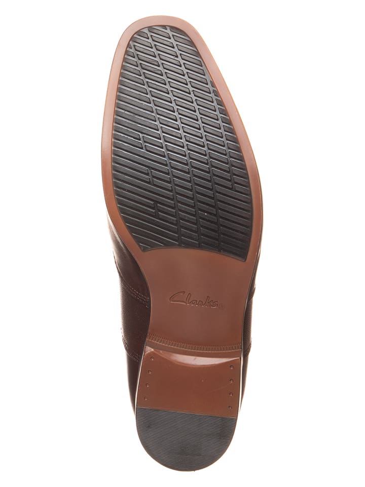 Clarks Leder-Schnürschuhe ''Gilmore Wing'' in Dunkelbraun günstig kaufen