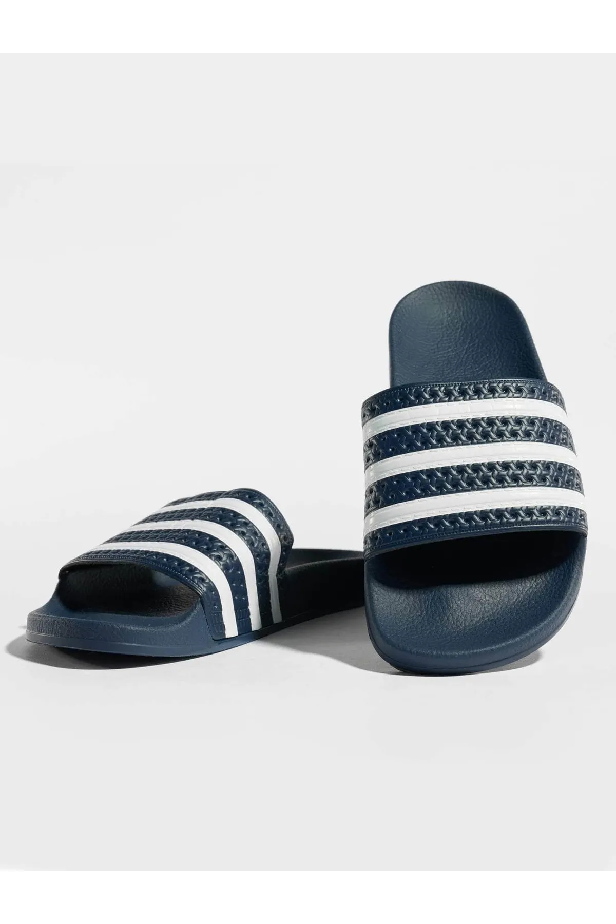 adidas  Pantolette - Blau - Flacher Absatz