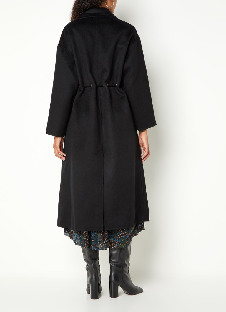ba&sh Kate coat in wool blend with tie belt