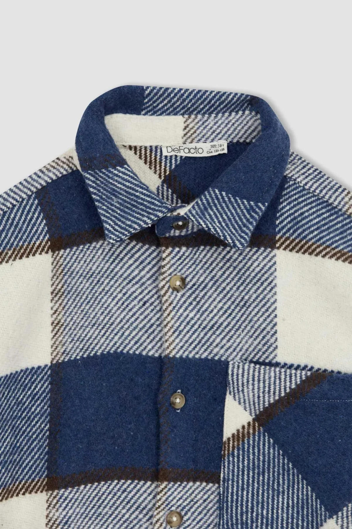 DeFacto  Übergroßes Flanell-Langarmhemd für Jungen Y9159a623sp