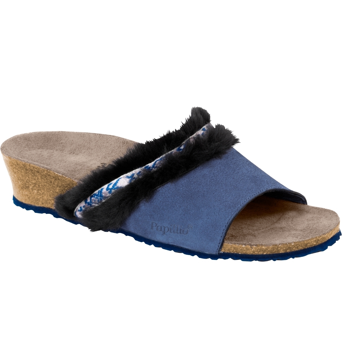 Papillio Amber Keilsandale blau