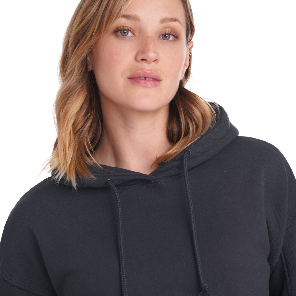 Damen Hoodie mit Print auf der Kapuze