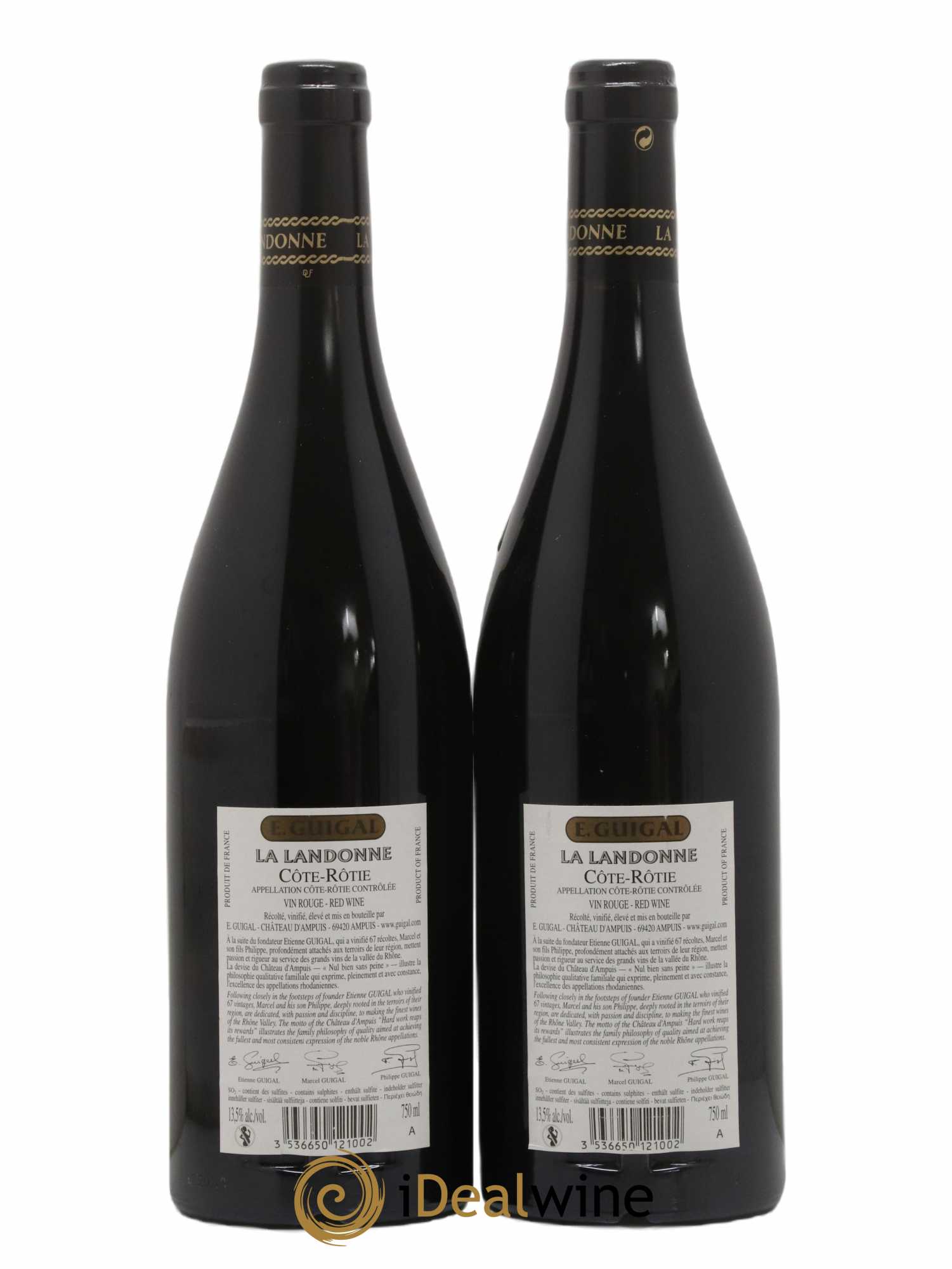 Côte-Rôtie La Landonne Guigal  2016 - Lot de 2 Bouteilles