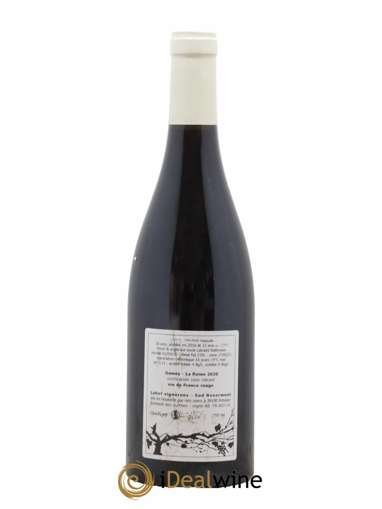 Vin de France Gamay La Reine Labet (Domaine)  2020 - Lot de 1 Bouteille