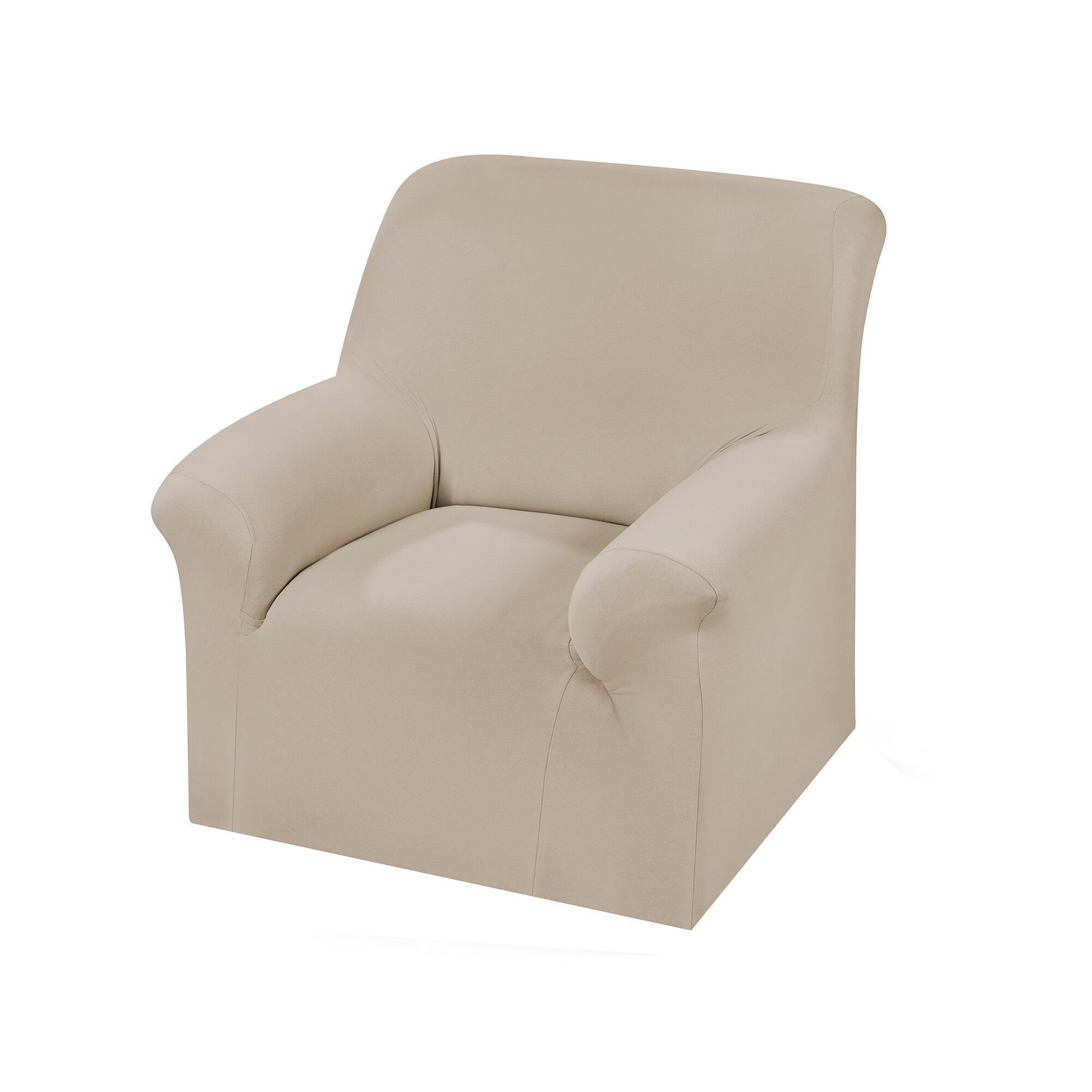 Housse fauteuil et canapé unie bi-extensible
