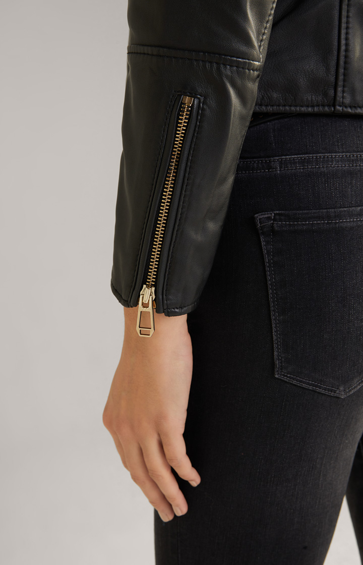 Lederjacke in Schwarz