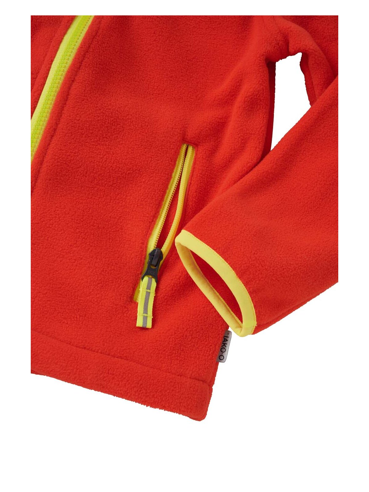 Fleecejacke Basic, tomatenrot