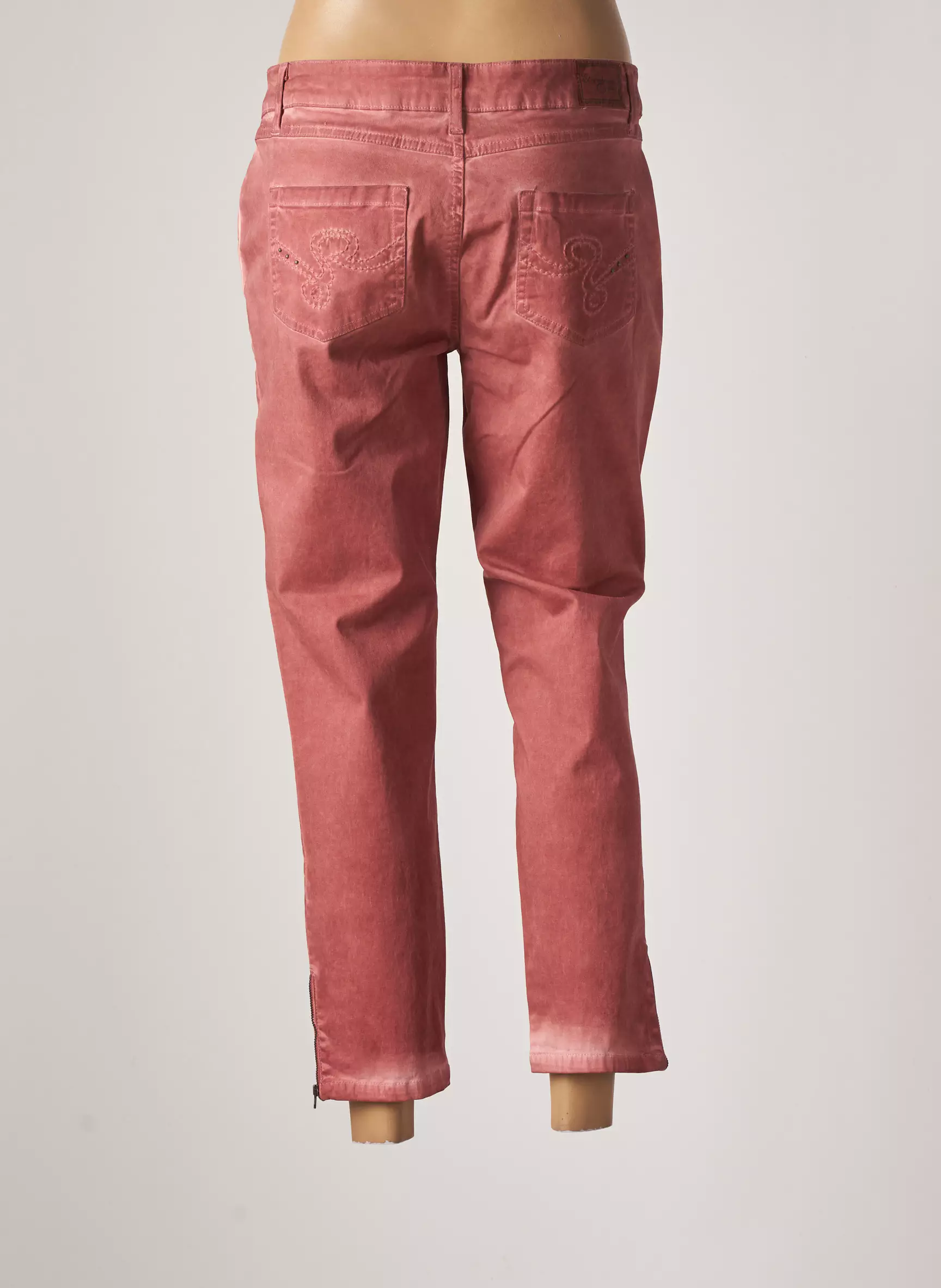 Et Compagnie Pantalon7 8 Femme couleur rose