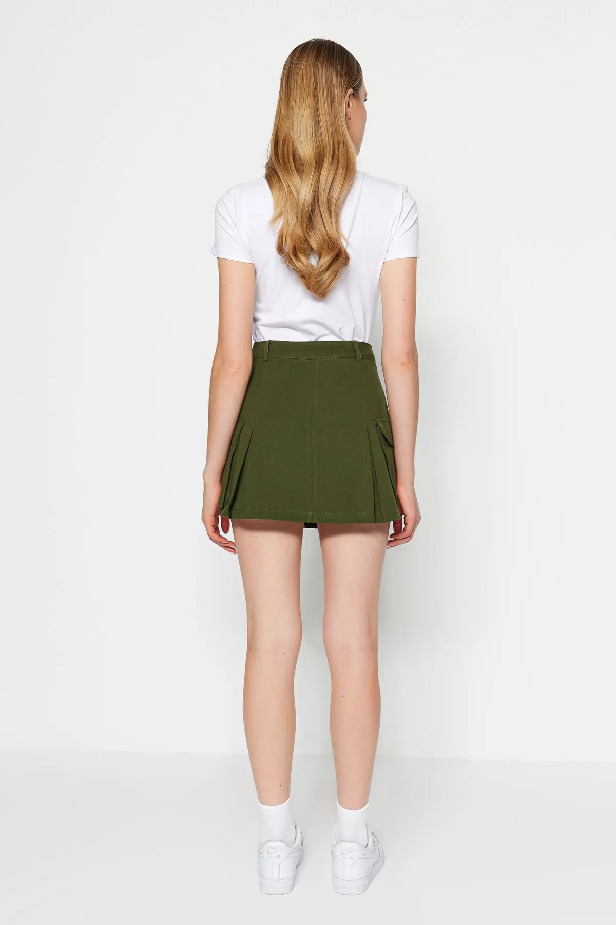 Trendyol Collection  Shorts - Khaki - Hoher Bund