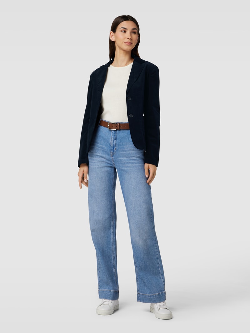 Blazer mit Eingrifftaschen in marineblau