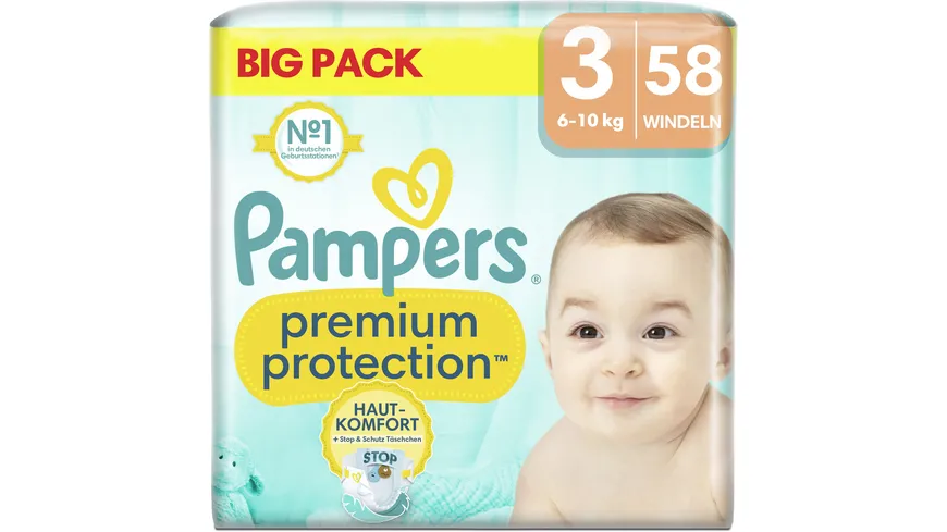 Pampers premium protection Windeln Big Pack