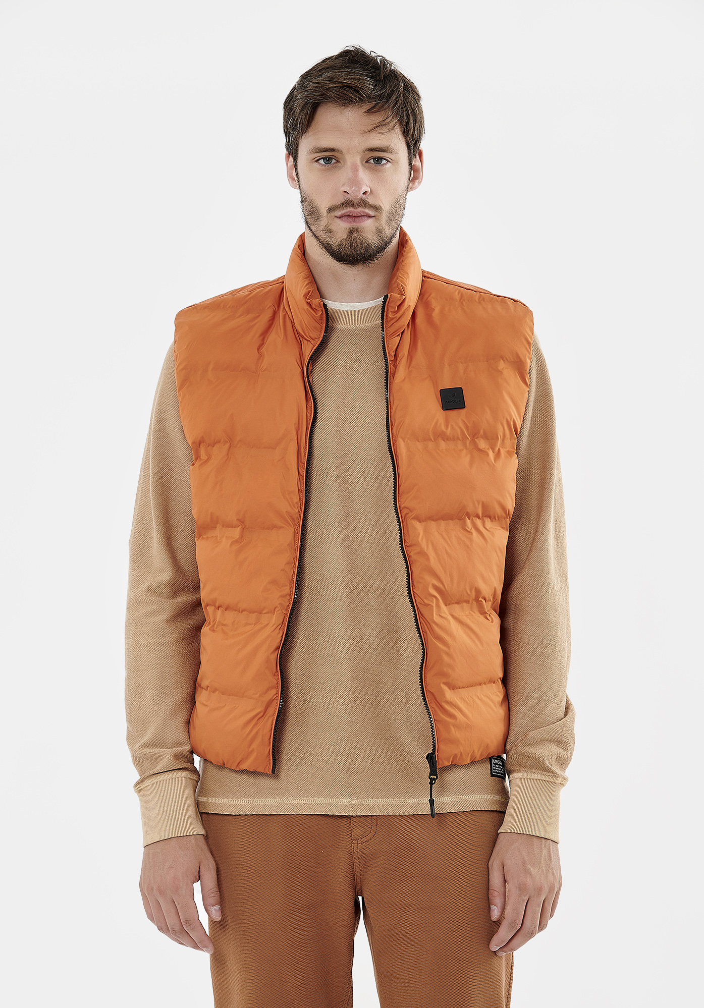 MYLO   Doudoune orange homme