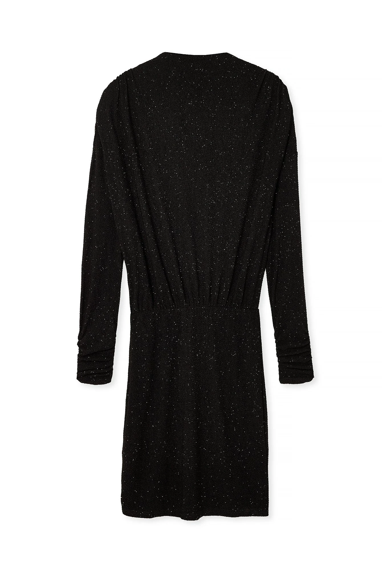 Strukturiertes Minikleid mit Glitzer