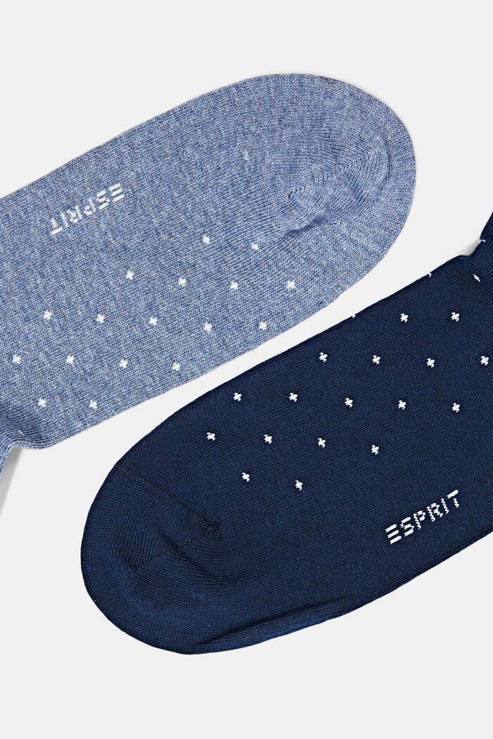 2er-Set Socken mit Pünktchenmuster, Bio-Baumwolle