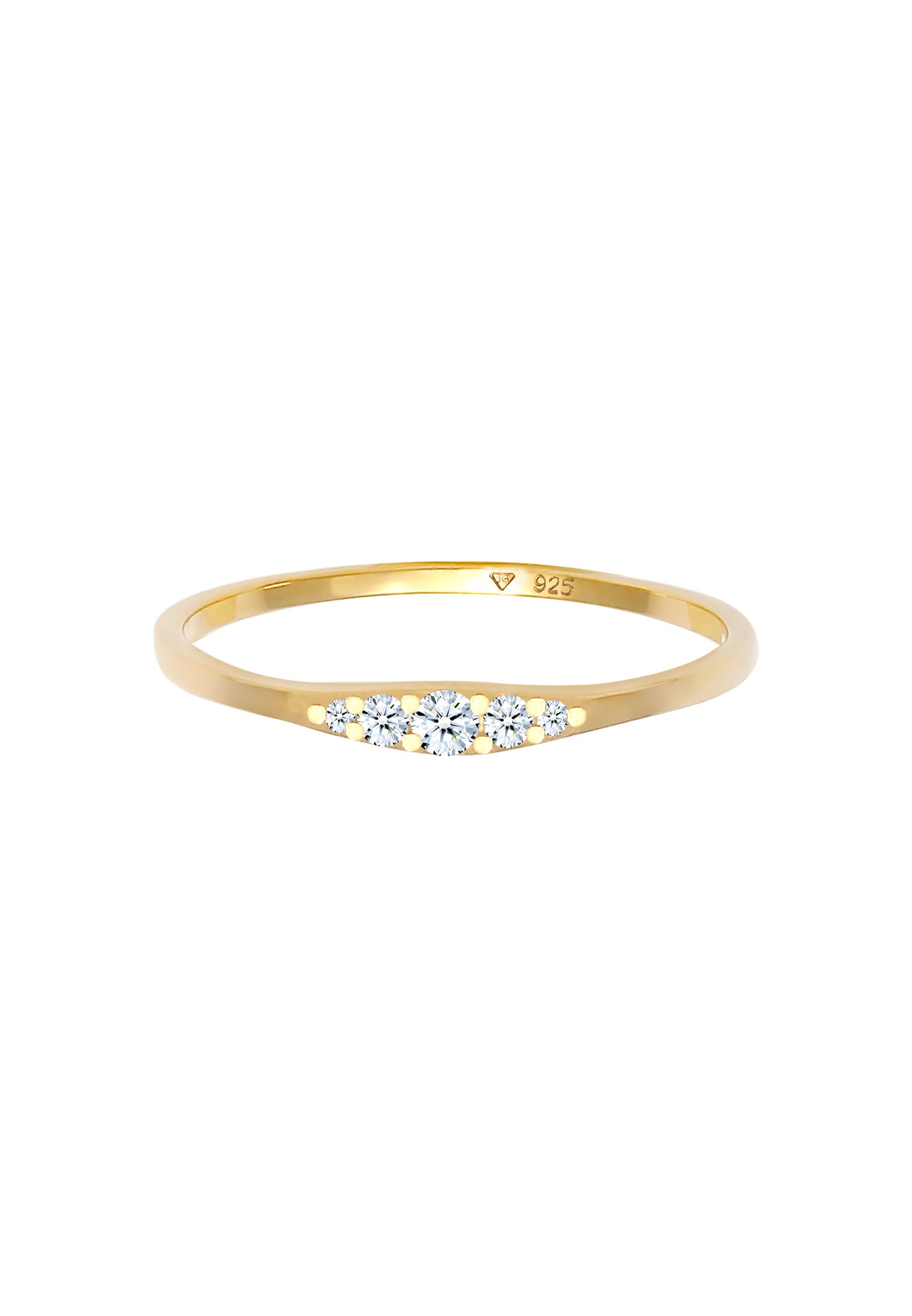 Elli DIAMONDS dimanta gredzens (0,09 karāti) no 925. proves sudraba