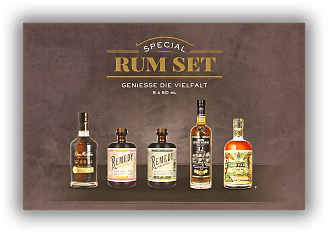 Rum Tasting Set Special 5x0,05 Liter Dos Maderas 5+5 / Remedy Pineapple / Don Papa Baroko / Centenario 12 / Remedy Elixir Rum Tasting Set Special 5x0,05 Liter Dos Maderas 5+5 / Remedy Pineapple / Don Papa Baroko / Centenario 12 / Remedy Elixir  0,25
