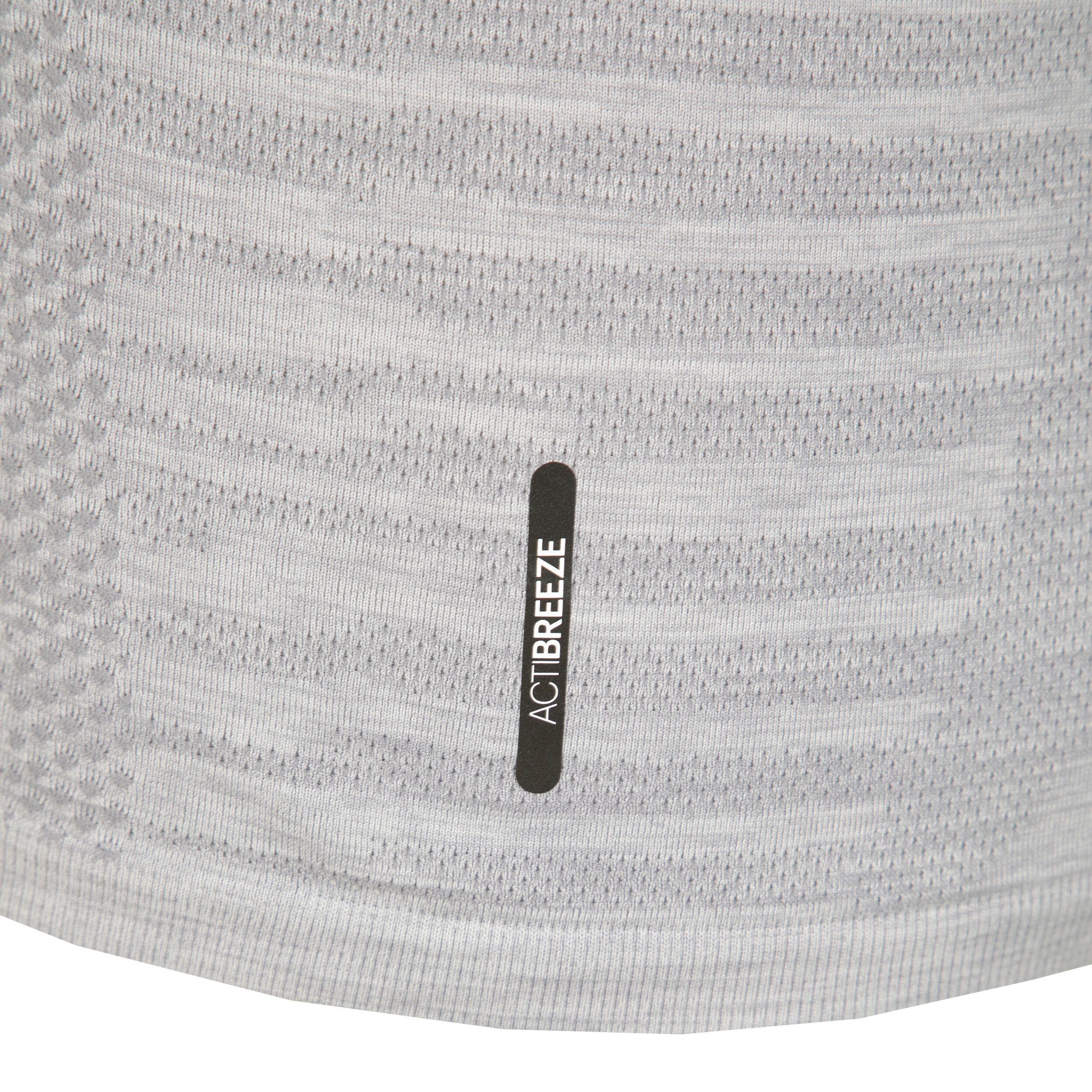 Seamless Laufshirt Damen - Weiß, Grau